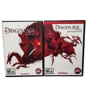 Dragon Age Origins & Awakening Expansion Pack PC DVD ROM BioWare EA, 2009,2010